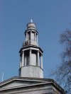 Steeple of Saint Pancras Parish Church Euston Road