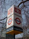 Sign for London Euston Station