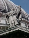 Statue on the South Face of St Paul's Cathedral