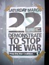 Saturday 22nd March 2003 - Stop the war poster