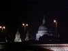 St Paul's Cathedral from the South Bank of the Thames at night