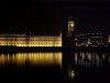 The Houses of Parliament from the South bank of the Thames at night