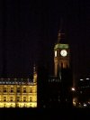 The Houses of Parliament from the South bank of the Thames at night