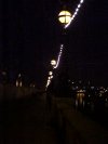 Pathway on the South Bank of the Thames at night