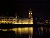 The Houses of Parliament from the South bank of the Thames at night