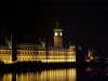 The Houses of Parliament from the South bank of the Thames at night