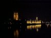 The Houses of Parliament from the South bank of the Thames at night