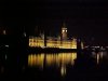 The Houses of Parliament from the South bank of the Thames at night