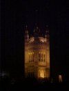 The Houses of Parliament from the South bank of the Thames at night