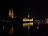 The Houses of Parliament from the South bank of the Thames at night