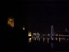 The Houses of Parliament and the London Eye from Lambeth Bridge at night