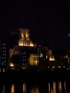 MI5/MI6 Headquarters on the south bank of the Thames at night