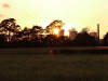 Sunset over Widnes Power Station