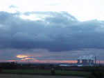 Glow of sunset and Widnes Power Station