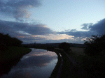 Clouds on water and sky