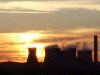 Sunset over Widnes Power Station