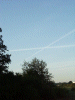 Jet airliners playing naughts and crosses in the sky