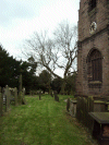 Graveyard and Daresbury Church Bell Tower