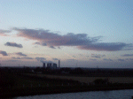 Widnes Power Station near Twilight