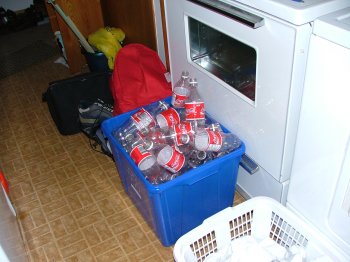 effects of book chapter writing, recycle bin overfloweth with Coke bottles