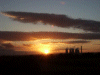 Sunset over Widnes power station