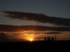 Sunset over Widnes power station