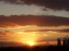 Sunset over Widnes power station