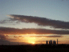 Sunset over Widnes power station