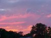 Flaming twilight cloudscapes of LDEO, Columbia Univ., Palisades, N.Y., USA