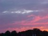 Flaming twilight cloudscapes of LDEO, Columbia Univ., Palisades, N.Y., USA