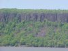 Palisades on the other side of the Hudson River