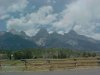 Left rounded mountain with soft dike is South Teton, then Middle Teton, Grand Teton, Mount Owen and Teewinot