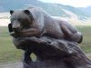 Bear statue at National Museum of Wildlife Art, Wyoming