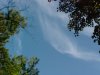 Wispy cloud and skyscape of LDEO, Columbia Univ., Palisades, N.Y., USA
