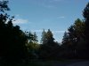 Wispy cloud and skyscape of LDEO, Columbia Univ., Palisades, N.Y., USA