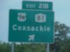 Sign to Coxsacie