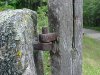 Original iron work ont he cemetary gate