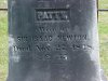 Tombstone of Sir Issac Newton's grave (died March 24th, 1864 - husband of Patty)