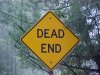 Dead end sign of Palisades