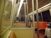 Inside of a metro train