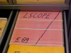 Punch cards for LSCOPE
