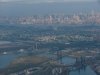 View of part of New York from above Newark airport