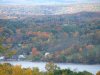Hilltop view of the Catskills from the other sign of the Hudson