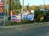 Local election posters at Bethlehem Center
